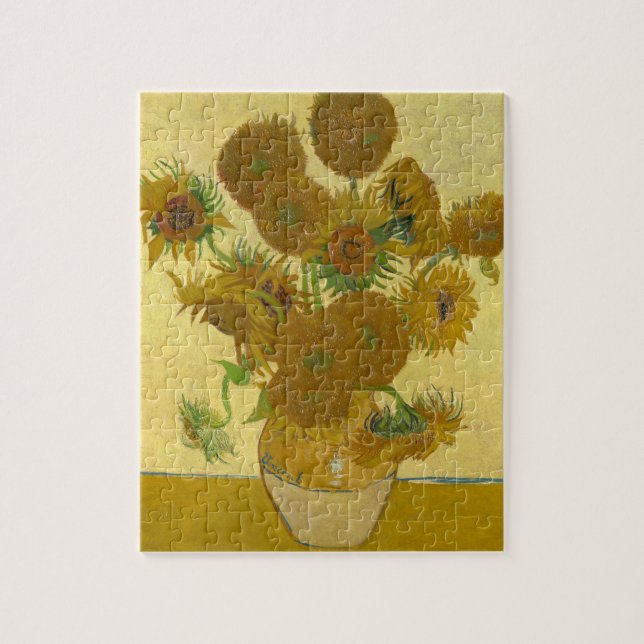 Puzzle Pintura de 15 girasoles de Vincent Van Gogh (Vertical)