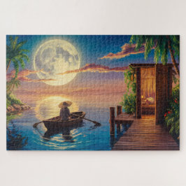 Puzzle Pintura de aceite de paraíso tropical