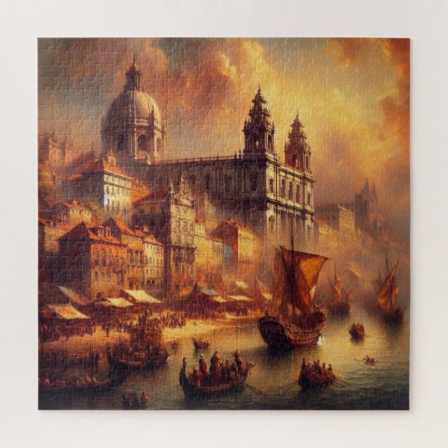 Puzzle Pintura de aceite del Renacimiento (Vertical)