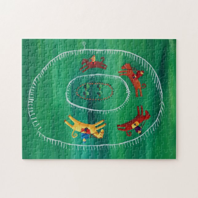 Puzzle Pintura de acrílico de arte contemporáneo en la ca (Horizontal)