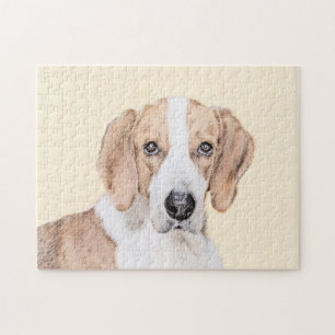 Puzzle Pintura de American Foxhound - Arte de Perro Origi