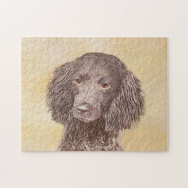 Puzzle Pintura de American Water Spaniel - Arte Original  (Horizontal)