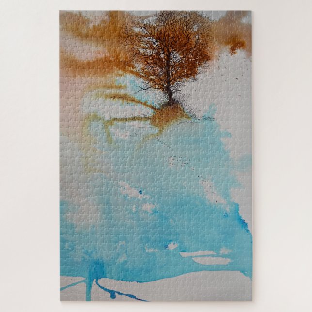 Puzzle Pintura de árbol abstracto (Vertical)
