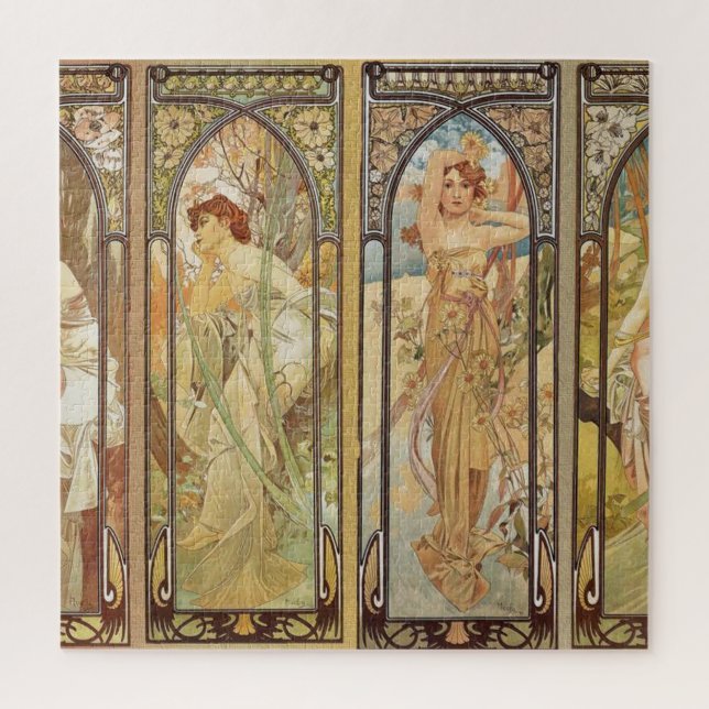Puzzle Pintura de Art Nouveau Art Nouveau de la época de  (Vertical)