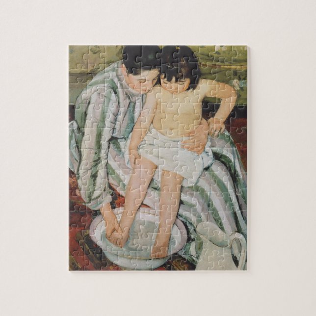 Puzzle Pintura de baño de Mary Cassatt (Vertical)