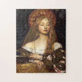 Puzzle Pintura de Bella Artes preraphaelita de retrato de