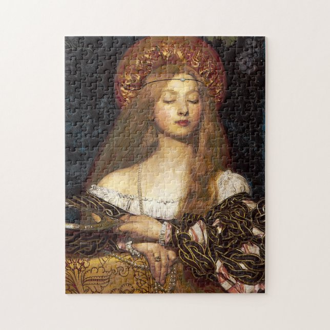 Puzzle Pintura de Bella Artes preraphaelita de retrato de (Vertical)
