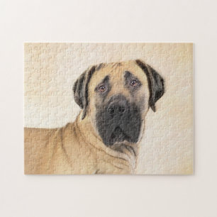 Puzzle Pintura de Boerboel - Arte Perro Original Cuto