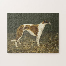 Puzzle Pintura de Borzoi de época