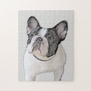 Puzzle Pintura de Bulldog francés (Brindle Pied) - Arte d
