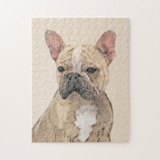Puzzle Pintura de Bulldog francés (Sable) - Cuto original (Vertical)