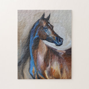 Puzzle Pintura de caballo árabe