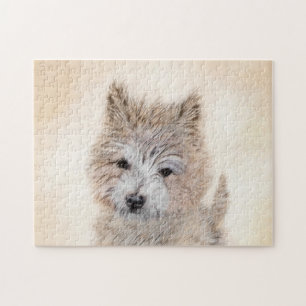 Puzzle Pintura de Cachorro de Cairn Terrier - Arte Perro 