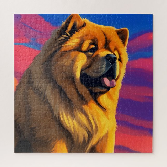 Puzzle Pintura de Chow Chow (Vertical)