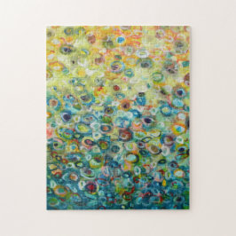 Puzzle Pintura de círculo colorida abstracta