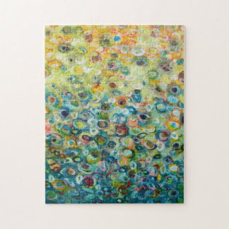 Puzzle Pintura de círculo colorida abstracta
