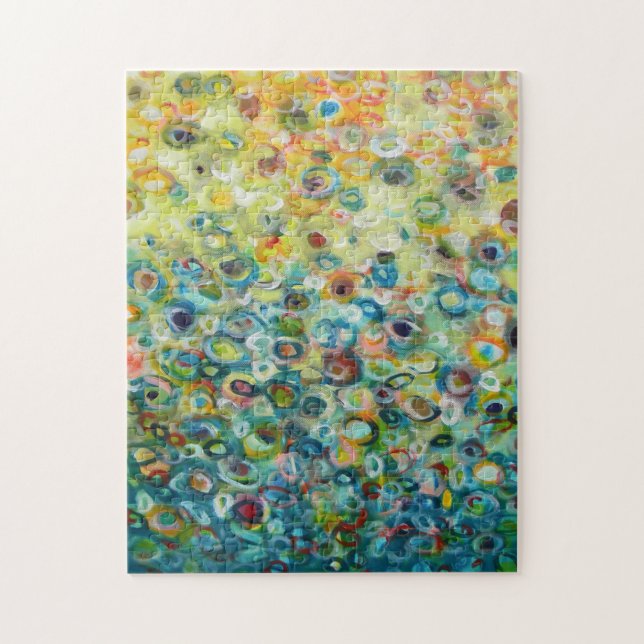 Puzzle Pintura de círculo colorida abstracta (Vertical)