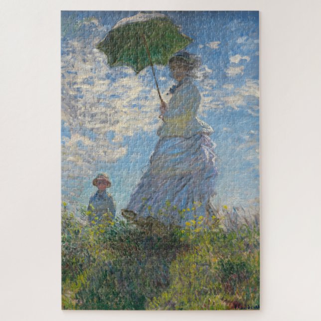 Puzzle Pintura de Claude Monet de Lady con Parasol (Vertical)