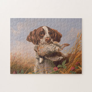 Puzzle Pintura de cola de caza de punteros ingleses vinta