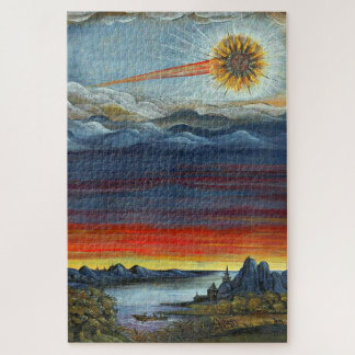 Puzzle pintura de cometas