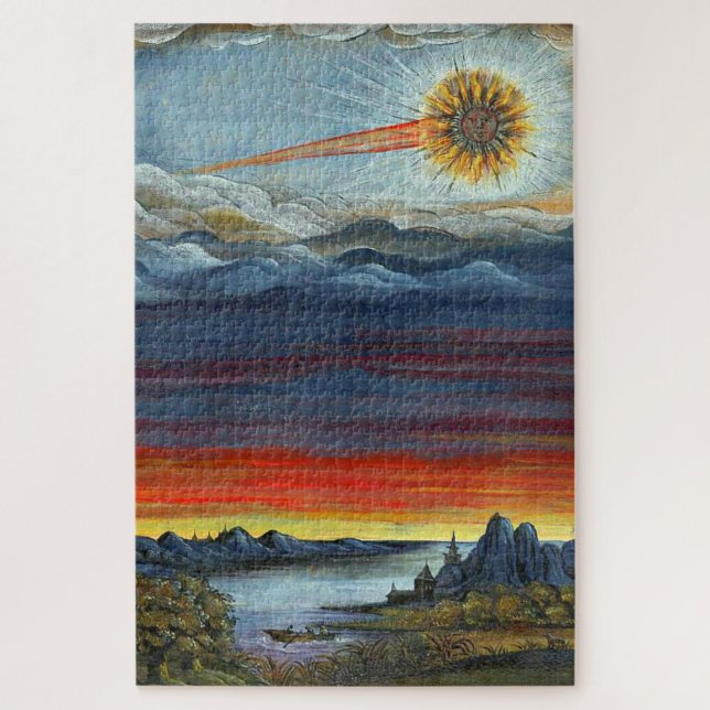 Puzzle pintura de cometas (Vertical)