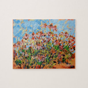 Puzzle Pintura de Coneflowers  / Artista Larry Lerew