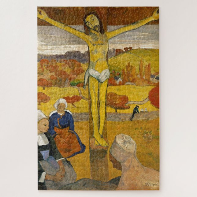Puzzle Pintura de Cristo amarillo Paul Gauguin (Vertical)