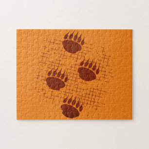 Puzzle Pintura De Cubo De Oso Imprime En Fondo Con Proble