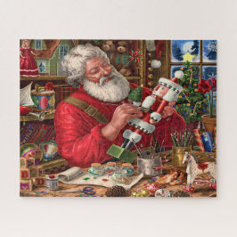 Puzzle Pintura de desnucracker de Santa Claus en su talle