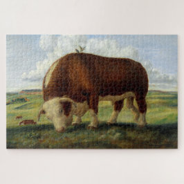 Puzzle Pintura de época de Hereford Bull