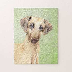 Puzzle Pintura de eslúpulos - Arte de perro original lind