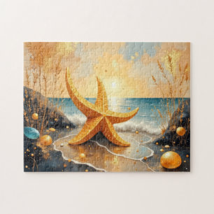 Puzzle pintura de estrella de mar de arte caprichoso