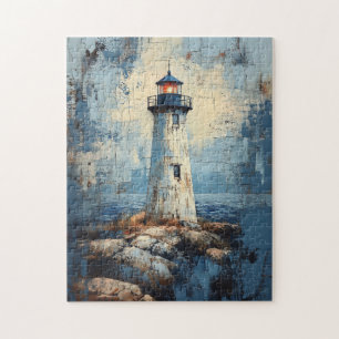 Puzzle Pintura de faro con problemas
