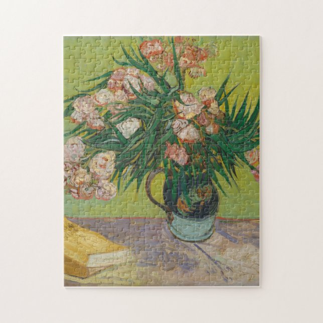 Puzzle Pintura de flores de adelfa de Vincent Van Gogh (Vertical)