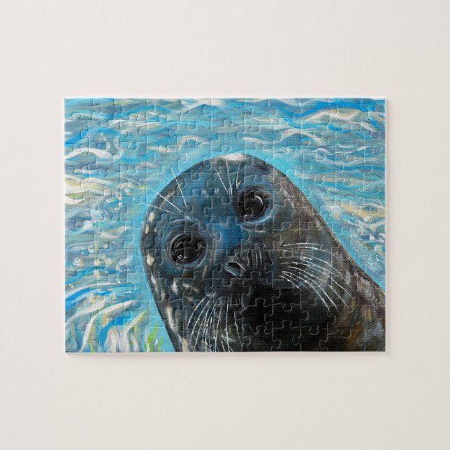 Puzzle Pintura de foca emergente (Horizontal)