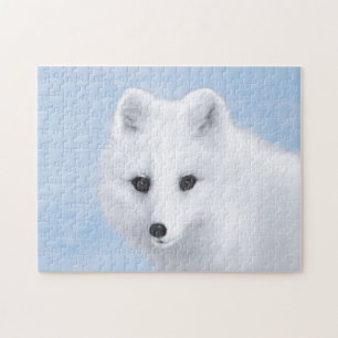 Puzzle Pintura de Fox Ártica - Arte de Vida Silvestre Ori
