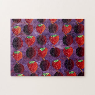 Puzzle Pintura de fresas y ciruelas