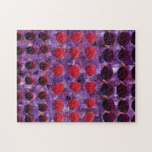 Puzzle Pintura de fruta roja (Horizontal)