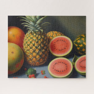 Puzzle Pintura de frutas tropicales