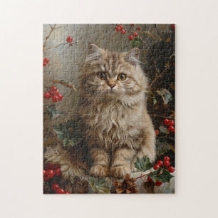 Puzzle Pintura de gatito de larga tradición vintage