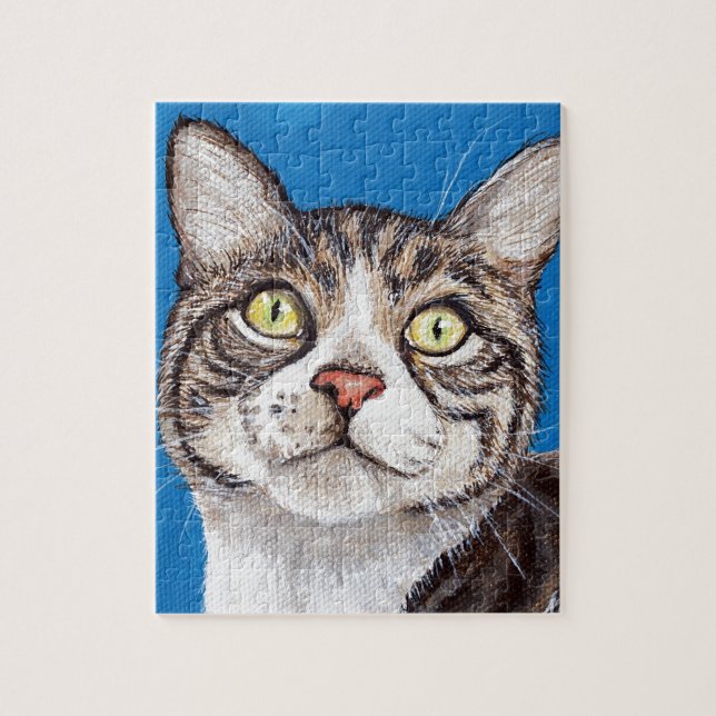 Puzzle Pintura de gatos tabby (Vertical)