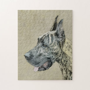 Puzzle Pintura de Great Dane (Brindle) - Arte original de