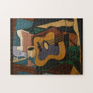Puzzle Pintura De Guitarra Y Vino Resumen