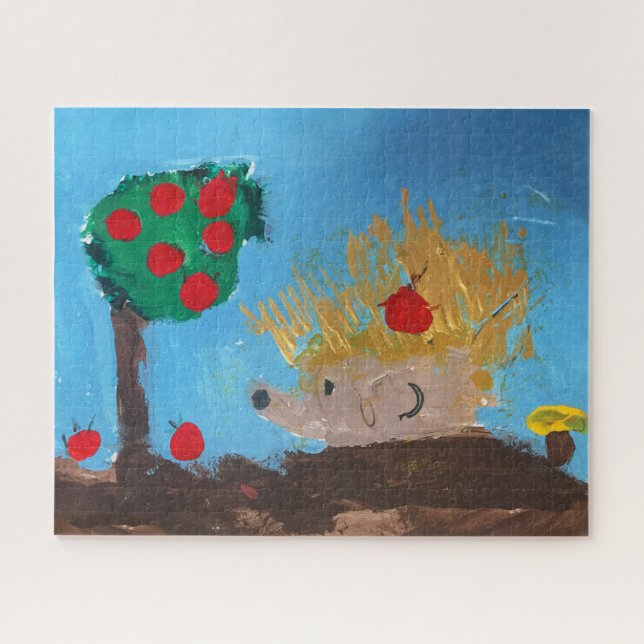Puzzle Pintura de hedgehog (Horizontal)
