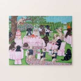 Puzzle Pintura de la boda de Labrador