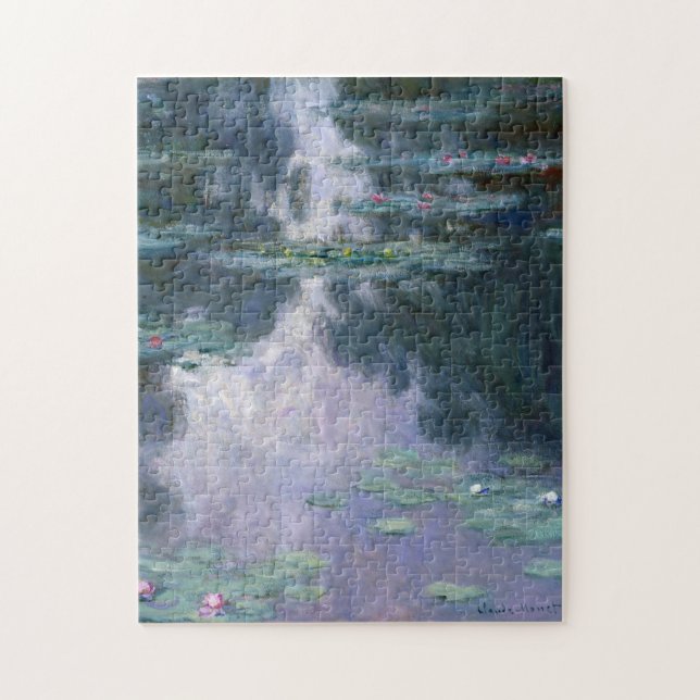 Puzzle Pintura de la época de Waterliles de Claude Monet (Vertical)