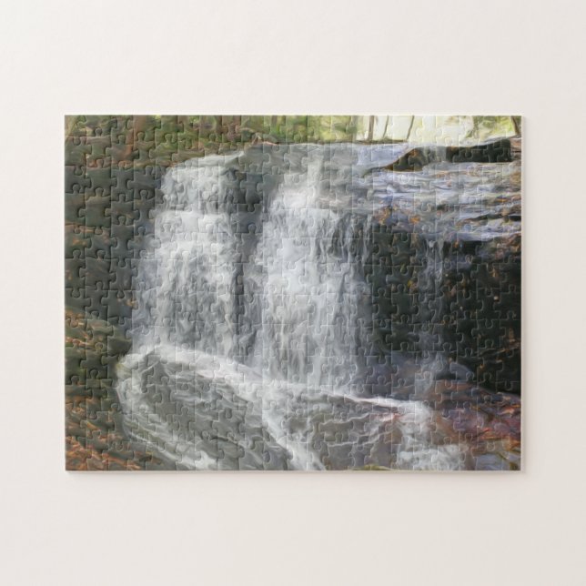 Puzzle Pintura de la foto del aceite de las cataratas de  (Horizontal)