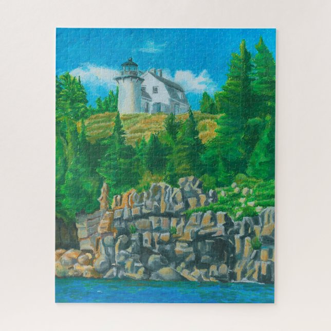 Puzzle Pintura de la luz de la isla del oso (Vertical)