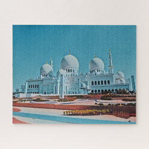 Puzzle Pintura de la Mezquita Abu Dhabi