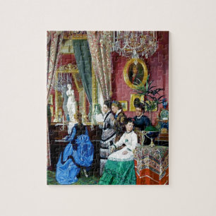 Puzzle Pintura de la música de los hombres de las mujere